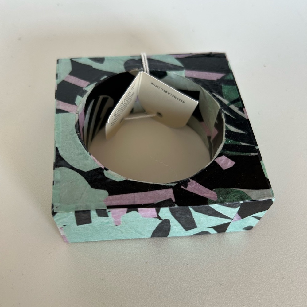 Elk the Label Hand painted square bangle bracelet